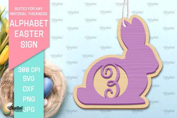 Download Alphabet Easter Sign Laser Cut. Letter Z - Alphabet Collection