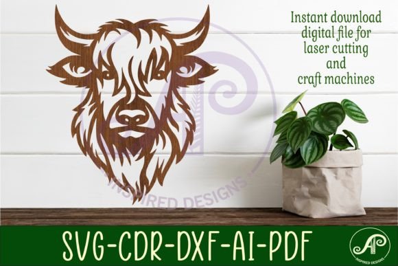 Download Highland Cow Wall Art Sign, SVG File. - Cow wall art Collection