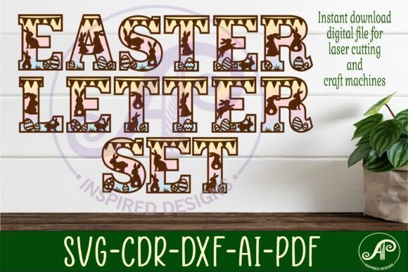 Download Easter Alphabet Set. 2 Layer Letters. 54 - Alphabet Collection
