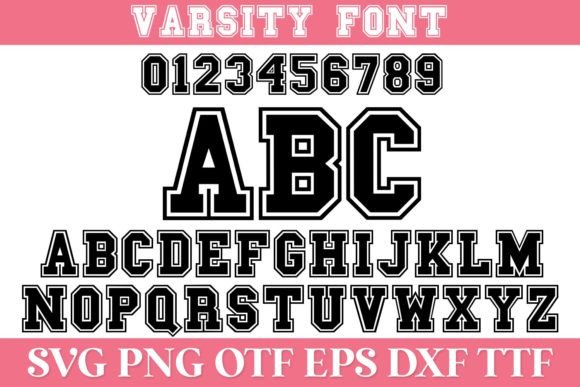 Download Varsity Sports SVG Alphabet - Alphabet Collection