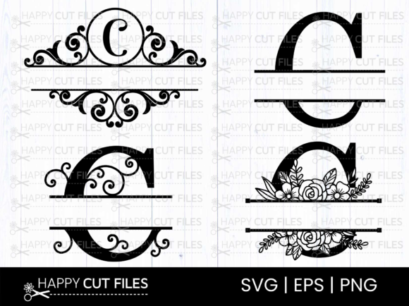 Download C Alphabet Letter Split Monogram Svg Png - Alphabet Collection