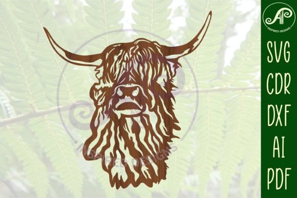 Download Highland Cow Wall Art Cut out SVG File - Cow wall art Collection