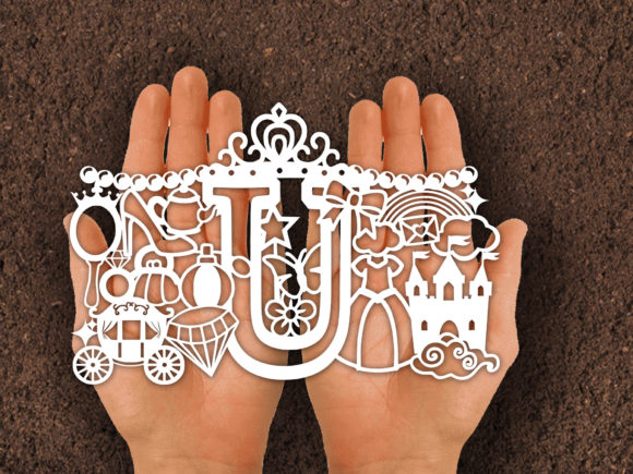Download Princess Alphabet Papercut - Alphabet Collection