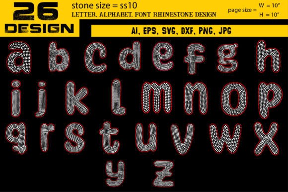 Download Letter, Alphabet, Font Rhinestone Design - Alphabet Collection