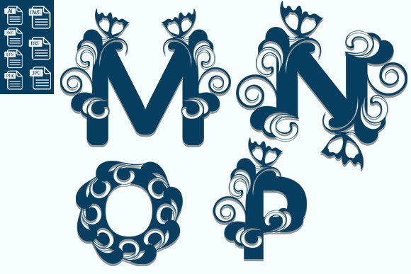 Download Floral Alphabet Laser Cut Svg - Alphabet Collection